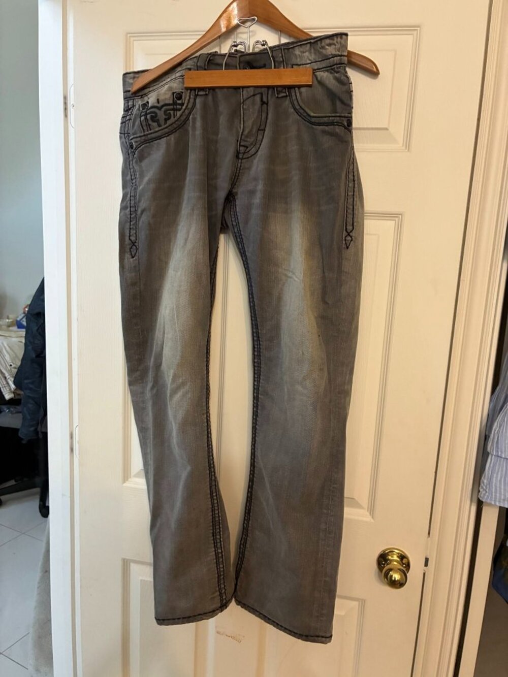 Rock Revival Gray Denim Jeans